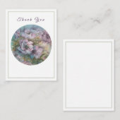 Elegante handbemalte Blumenkarte Mitteilungskarte (Vorne/Hinten)