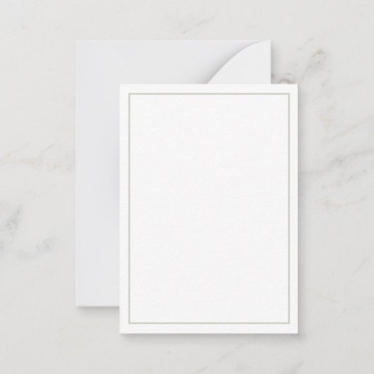 Elegante handbemalte Blumenkarte Mitteilungskarte (Rückseite)