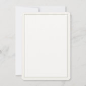 Elegante handbemalte Blumenkarte Mitteilungskarte (Rückseite)