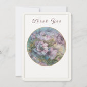 Elegante handbemalte Blumenkarte Mitteilungskarte (Vorderseite)