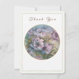 Elegante handbemalte Blumenkarte Mitteilungskarte