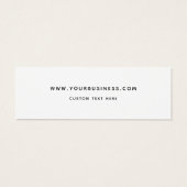 Elegante handgefertigte Kleidungsmarke (Rückseite)