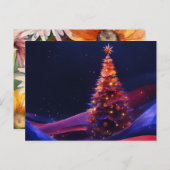 Elegante handgefertigte Weihnachtskarte Postkarte (Vorne/Hinten)