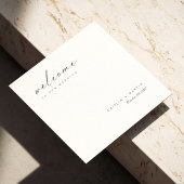 Elegante handgeschriebene Hochzeit Napkins Serviette