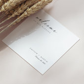 Elegante handgeschriebene Hochzeit Napkins Serviette