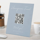 Elegante handgeschriebene Hochzeitsflitterwochenze Sockelschild (In Situ)