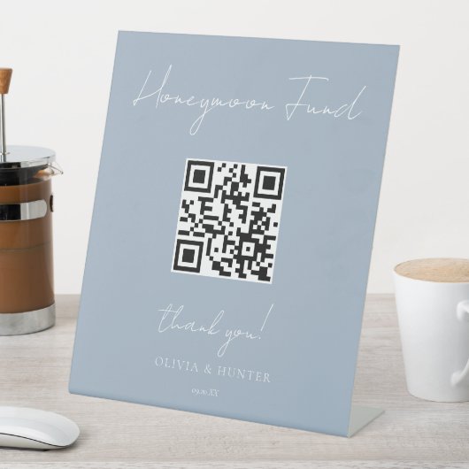 Elegante handgeschriebene Hochzeitsflitterwochenze Sockelschild (In Situ)