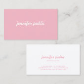 Elegante handgeschriebene Minimalistische moderne  Visitenkarte (Vorne/Hinten)