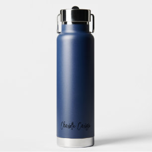 Elegante handgeschriebene Schrift personalisiert Trinkflasche