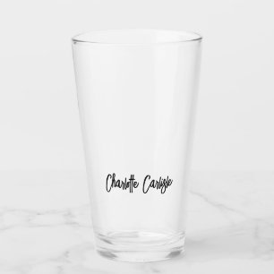 Elegante handgeschriebene Schriftart modern kunden Glas