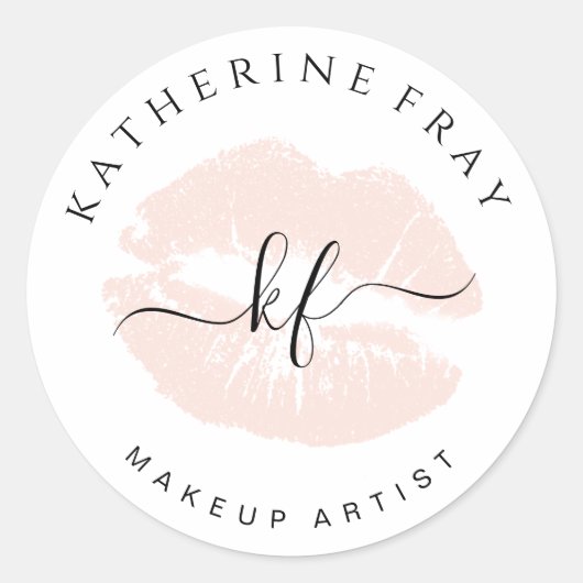 Elegante handgeschriebene Skriptkalligraphie - Ros Runder Aufkleber (Vorderseite)