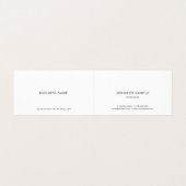 Elegante handgeschriebene Skriptreinigung Moderne Visitenkarten (Innenseite Aufgefaltet)