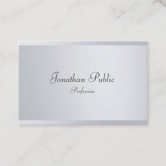 Elegante handgeschriebene Skriptvorlage Modernes S Visitenkarte (Vorderseite)