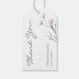 Elegante handgezeichnet Blume. Airy Hochzeit Viele Geschenkanhänger