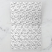 Elegante handGezeichnet botanische Kunst Karte (Innenseite)