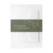 Elegante handgezeichnete Blütensafari Einladungsbanderole (Vorderseite Beispiel)