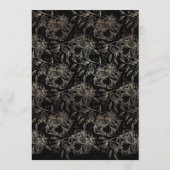 Elegante handgezeichnete Botanische Monogramm-Hoch Einladung (Rückseite)