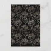 Elegante handgezeichnete Botanische Monogramm-Hoch RSVP Karte (Rückseite)