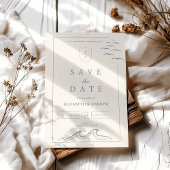 Elegante, handgezeichnete Hochzeit Save The Date