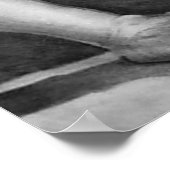 Elegante handgezeichnete, märchenhafte Wand Zeichn Poster (Ecke)