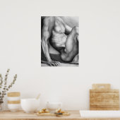 Elegante handgezeichnete, märchenhafte Wand Zeichn Poster (Küche)