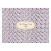 Elegante handgezeichnete Wasserfarbe Weintrauben Tischdecke (Vorderseite (Horizontal))