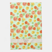 Elegante handIllustrierte Aquarellfarben-Zitrussch Geschirrtuch (Vertikal)