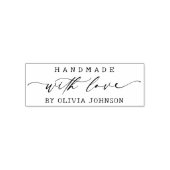 Elegante Handmade mit Personalisiertem Liebe-Scrip Permastempel (Design)