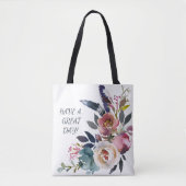 ELEGANTE HANDPAINTED WATERCOLOR BLUME FÜR IHRE TASCHE (Vorderseite)