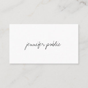 Elegante Handschrift Beruflich einfach modern Visitenkarte