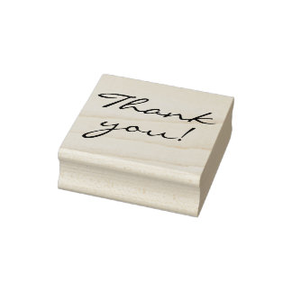 Elegante Handschrift Danke Gummistempel