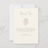 Elegante Handschrift Einfache Foto Babydusche Dankeskarte (Vorderseite)