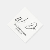 Elegante Handschrift Einfache Typografie machen wi Serviette (Ecke)