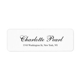 Elegante Handschrift Klassisches Schlicht Schwarz 