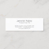 Elegante Handschrift Modernes, Minimalistisches Be Mini Visitenkarte (Rückseite)