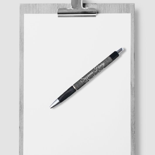 Elegante Handschrift Rücksendeadresse Realtor Kugelschreiber