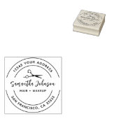 Elegante Handschrift Salon Rubber Briefmarke Gummistempel (Stempel)