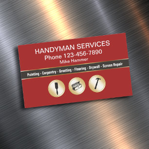 Elegante Handwerker-Geschäftsmagnete Magnetische Visitenkarte
