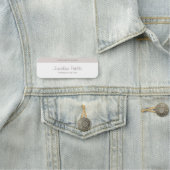 Elegante Handwriting-Skriptname Moderne Vorlage Namensschild (Beispiel)