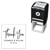 Elegante Handwriting Wedding Typografy Vielen Dank Permastempel (Beispiel)