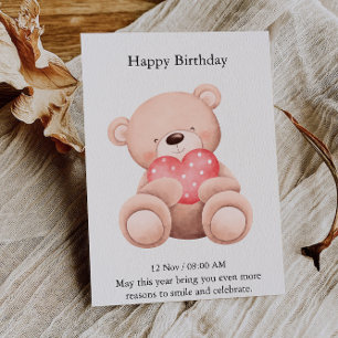 Elegante Happy Birthday-Karte Einladung