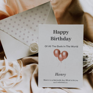 Elegante Happy Birthday-Karte Einladung
