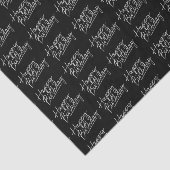 elegante Happy Birthday-Nachricht Seidenpapier (Ausschnitt)