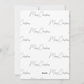 Elegante, Happy Dance Weihnachtskarte Feiertagskarte (Rückseite)