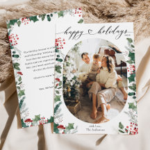 Elegante Happy Holidays Card mit benutzerdefiniert