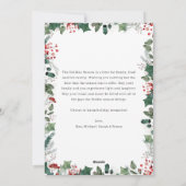 Elegante Happy Holidays Card mit benutzerdefiniert Feiertagskarte (Rückseite)
