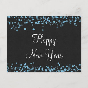 Elegante Happy New Year Postcard Feiertagspostkarte