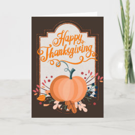 Elegante Happy Thanksgiving Card Karte