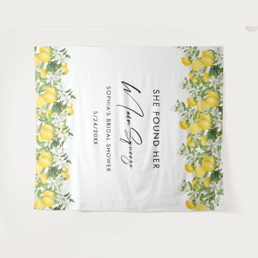 Elegante Haupt-Squeeze-Brautparty Foto Hintergrund Wandteppich (Vorderseite (Horizontal))