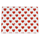 Elegante Heart Form große Geschenktasche Geschenktüte (Vorderseite)